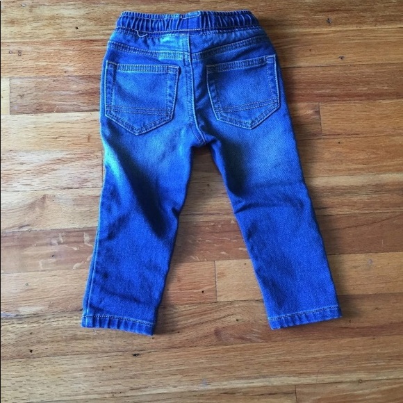 Cat & Jack Drawstring Elastic 18M Jeans - Picture 2 of 3